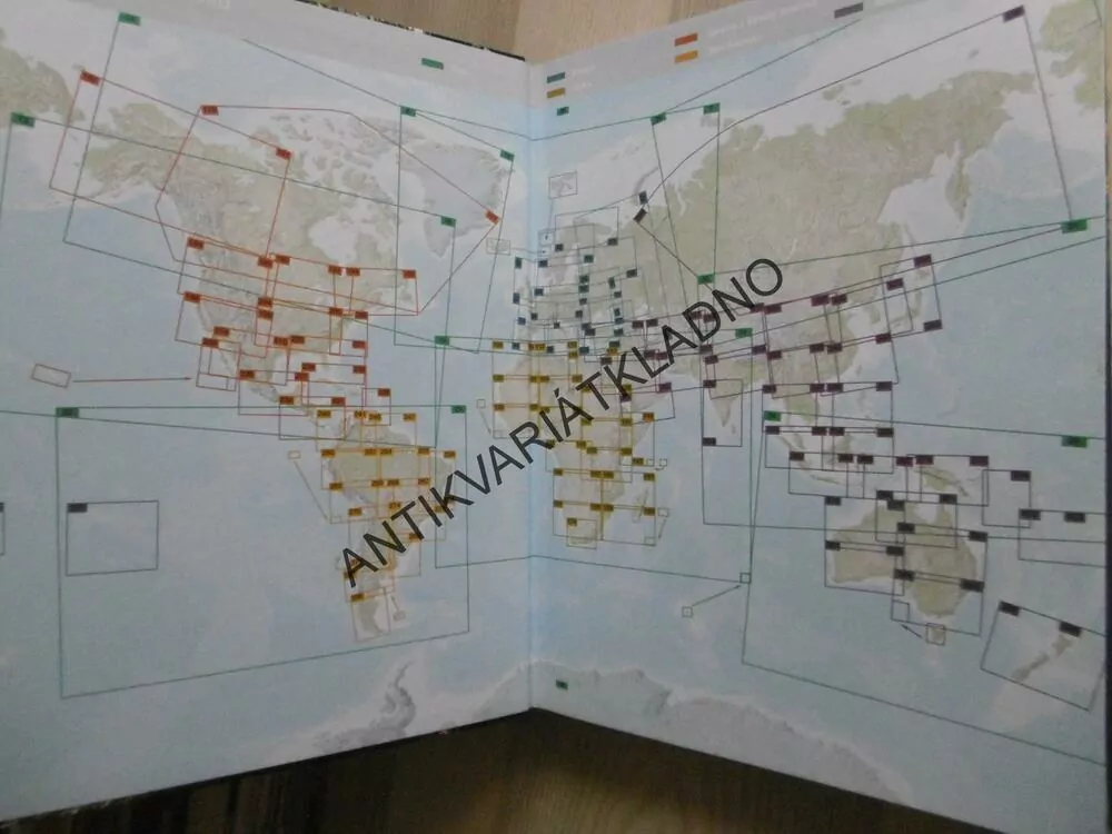 ATLANTICA, VELKÝ ATLAS SVĚTA S DRUŽICOVÝMI SNÍMKY,  **an