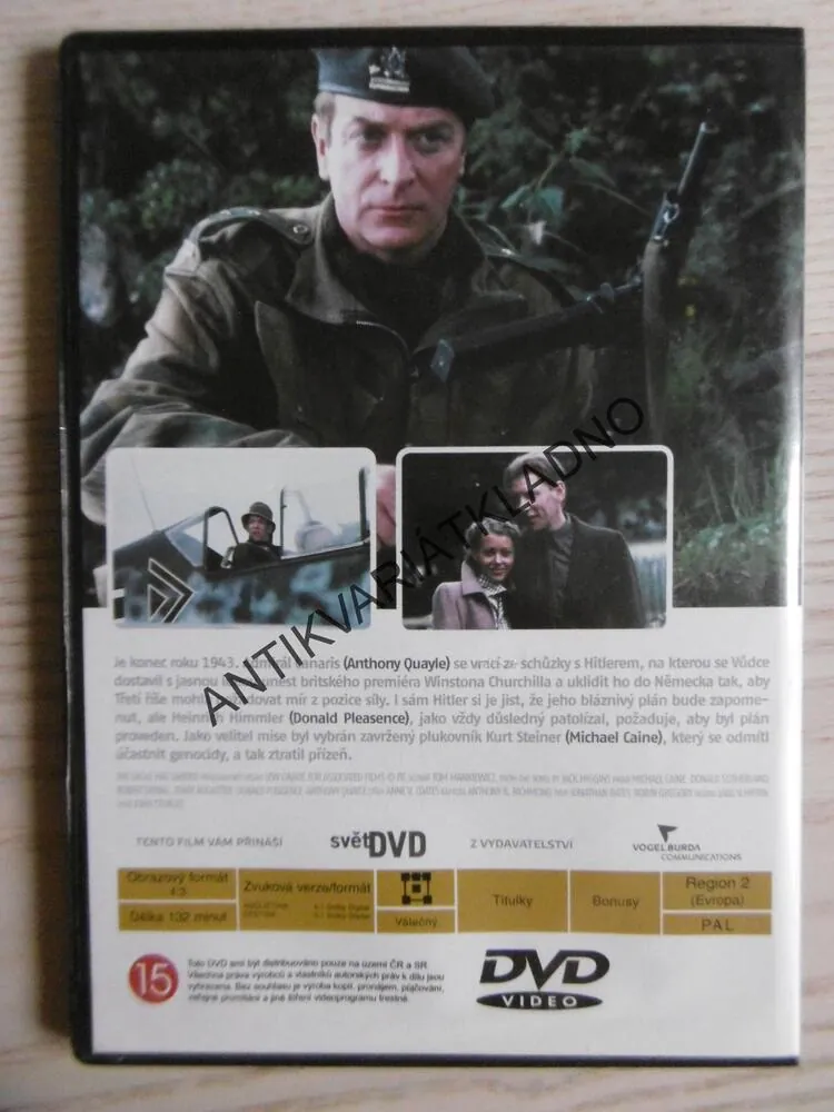 OREL PŘISTÁL, MICHAEL CAINE, SUTHERLAND, DUVALL, DVD FILM
