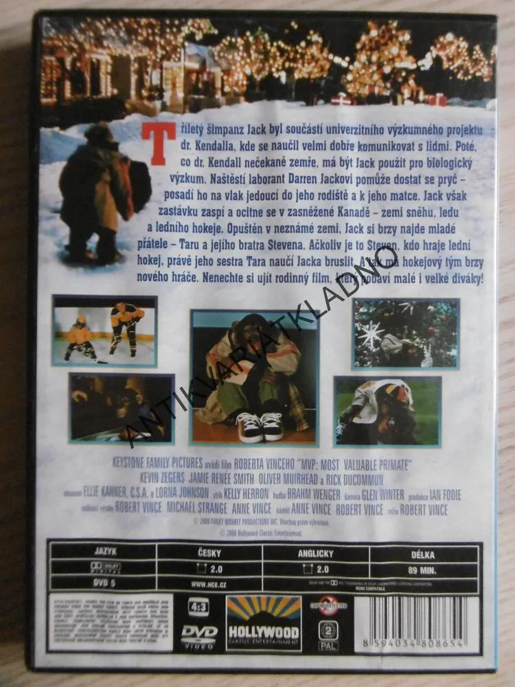 VIP, VELMI INTELIGENTNÍ PRIMÁT, DVD FILM