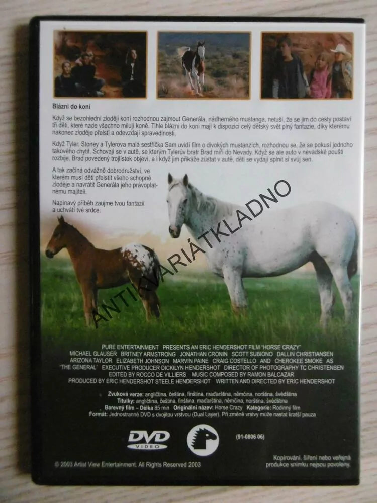 BLÁZNI DO KONÍ, DVD FILM