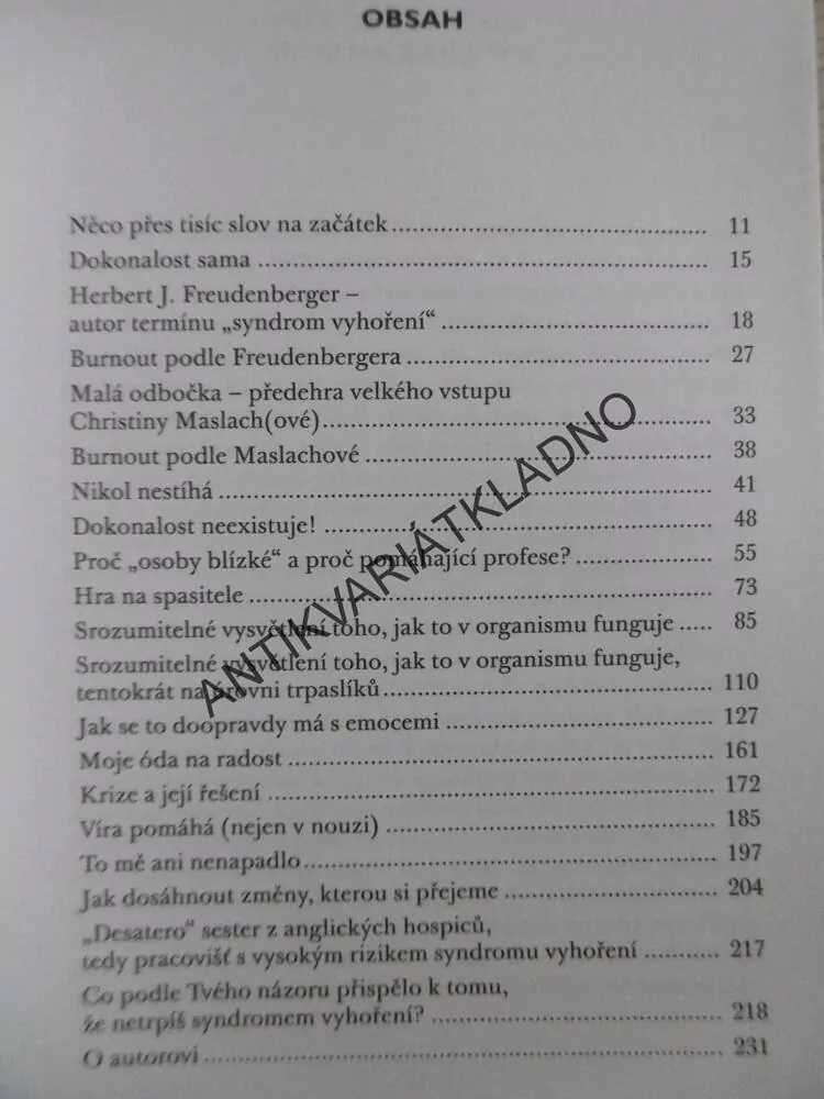 JAK ŽÍT A VYHNOUT SE SYNDROMU VYHOŘENÍ, RADKIN HONZÁK, **an