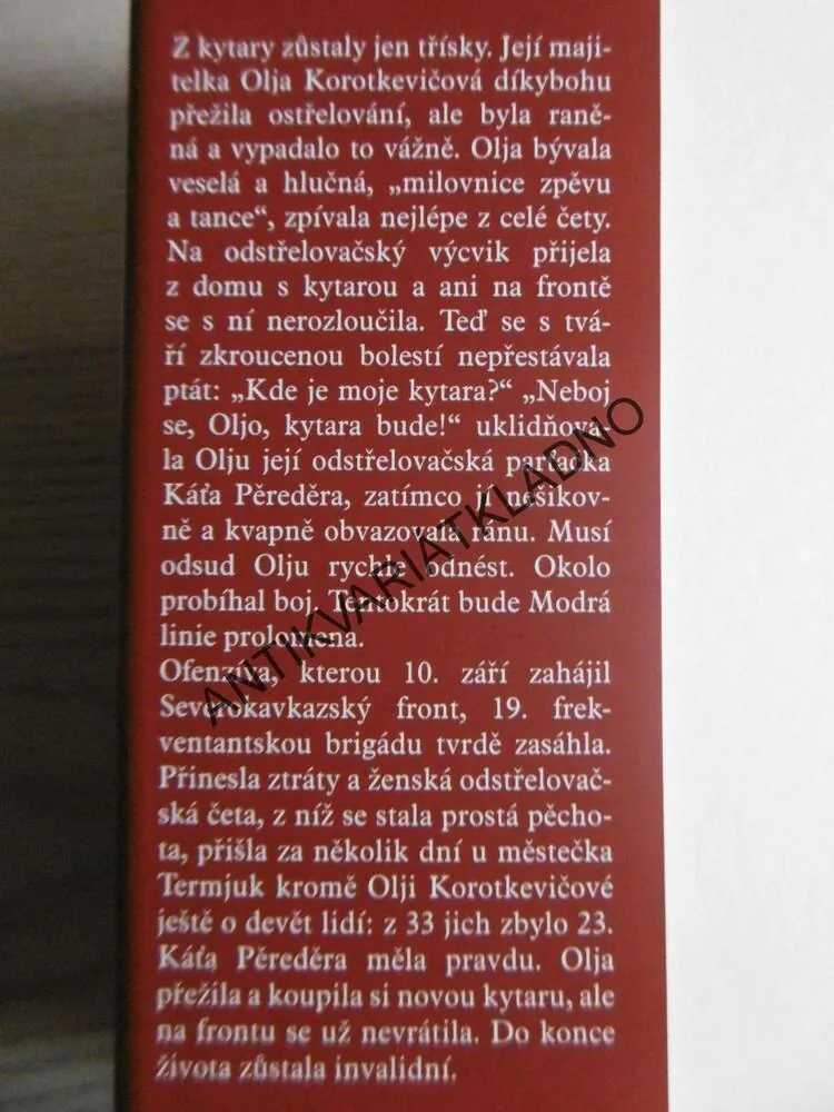 ODSTŘELOVAČKY Z II.SVĚTOVÉ VÁLKY, VINOGRADOVÁ, **an