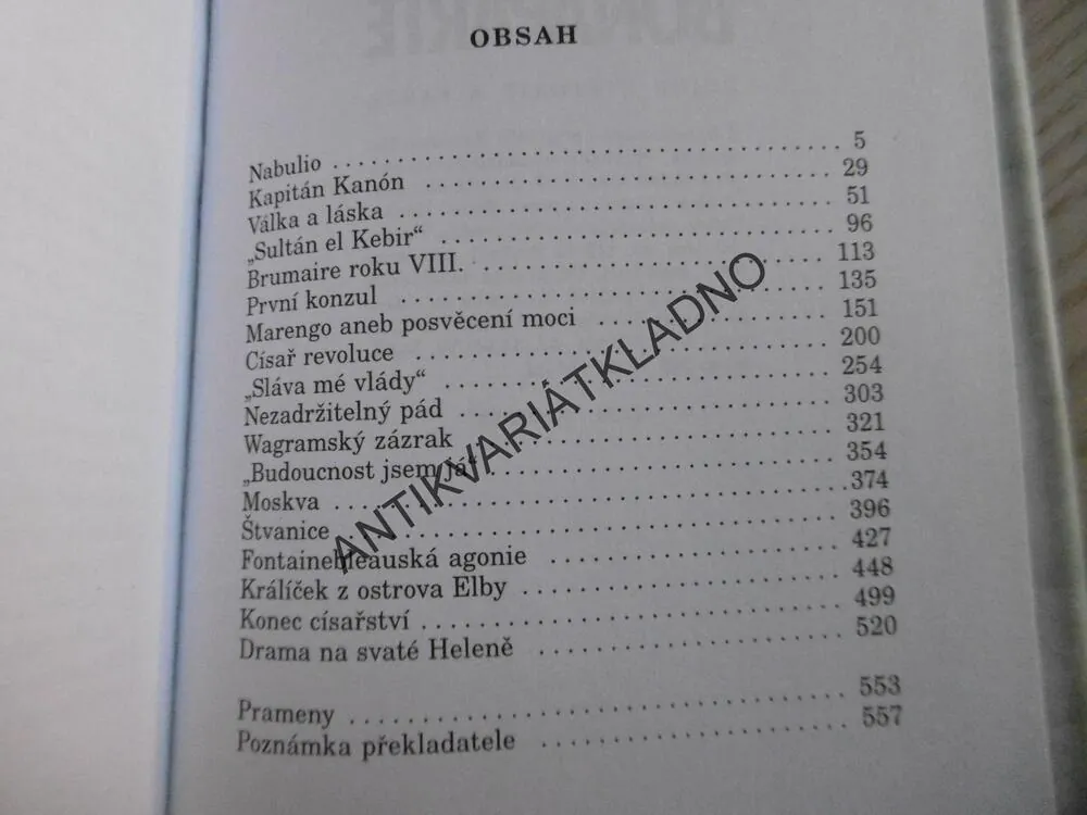 NAPOLEON BONAPARTE, ANDRÉ CASTELOT, HISTORIE A FAKTA, **an