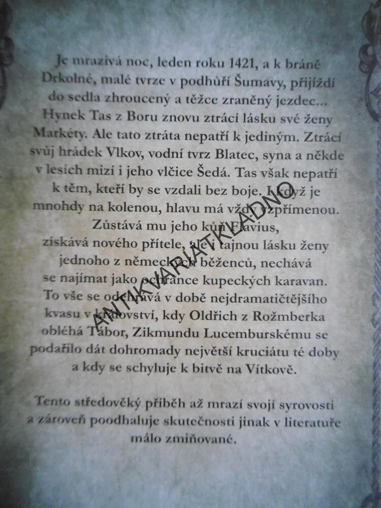 S VLČÍ HLAVOU V ERBU, FRANTIŠEK NIEDL, **an