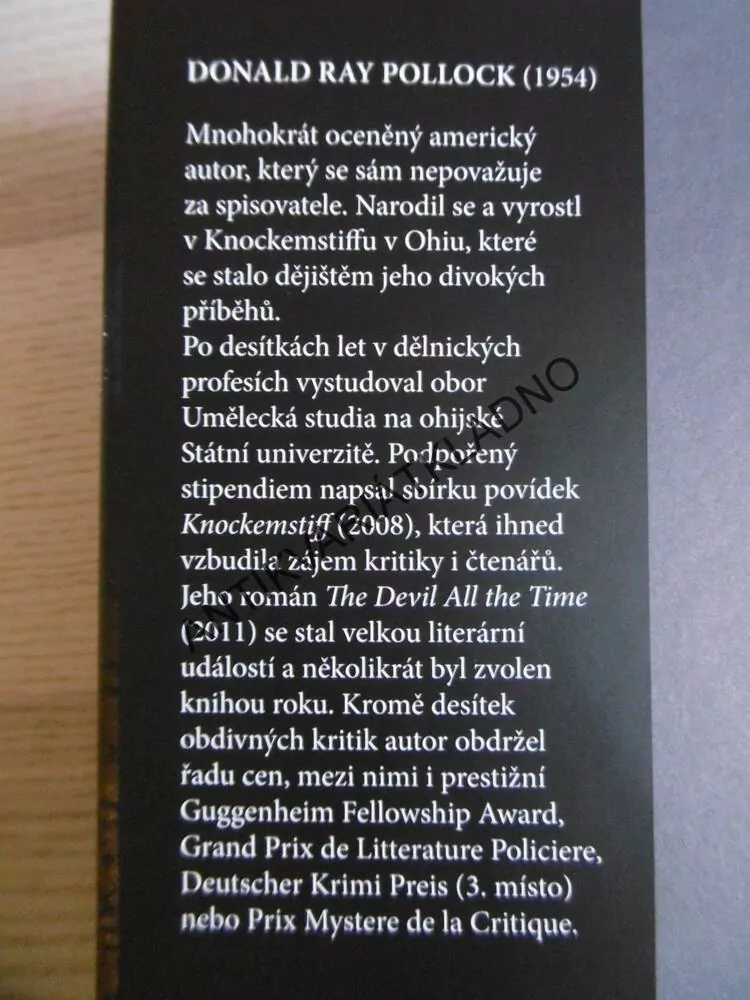 ĎÁBEL, DONALD RAY POLLOCK, **an