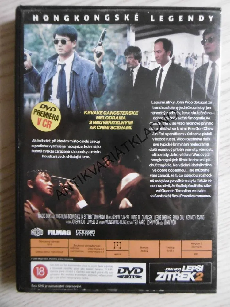 LEPŠÍ ZÍTŘEK 2., JOHN WOO, DVD FILM