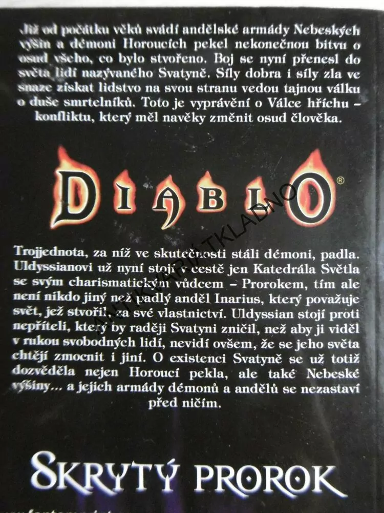 DIABLO, SKRYTÝ PROROK, RICHARD A.KNAAK, **an