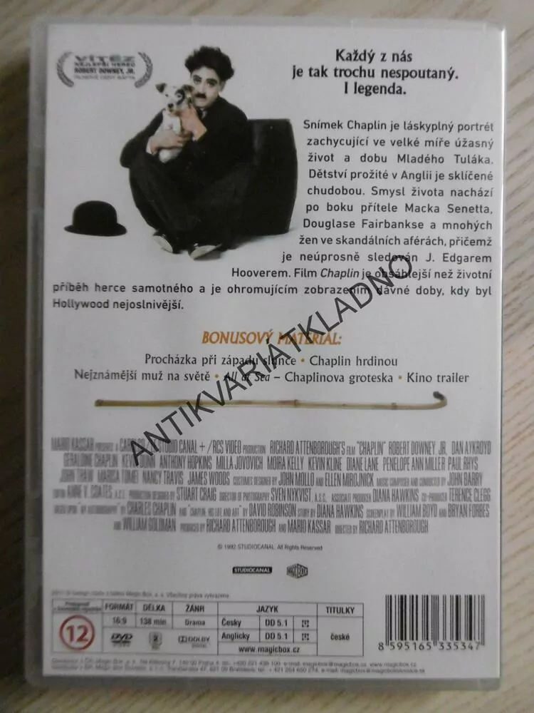 CHAPLIN, DVD FILM 