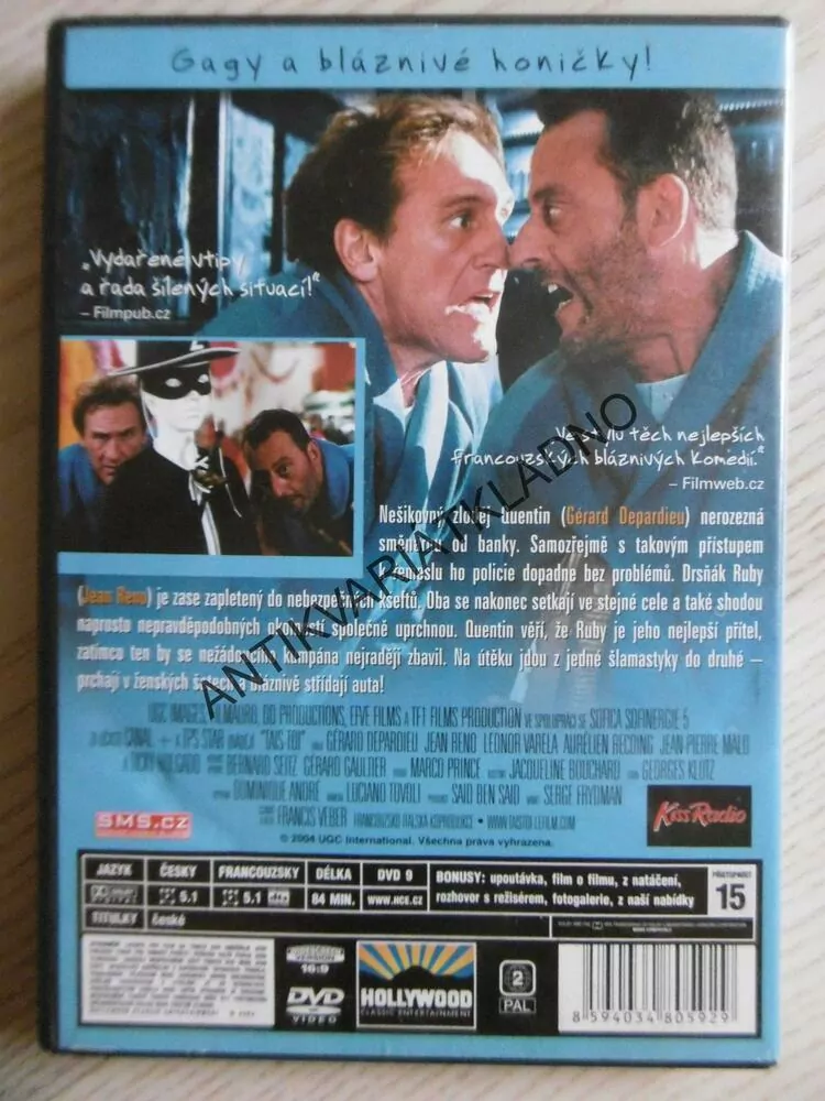 DRŽ HUBU! JEAN RENO, DEPARDIEU, DVD FILM