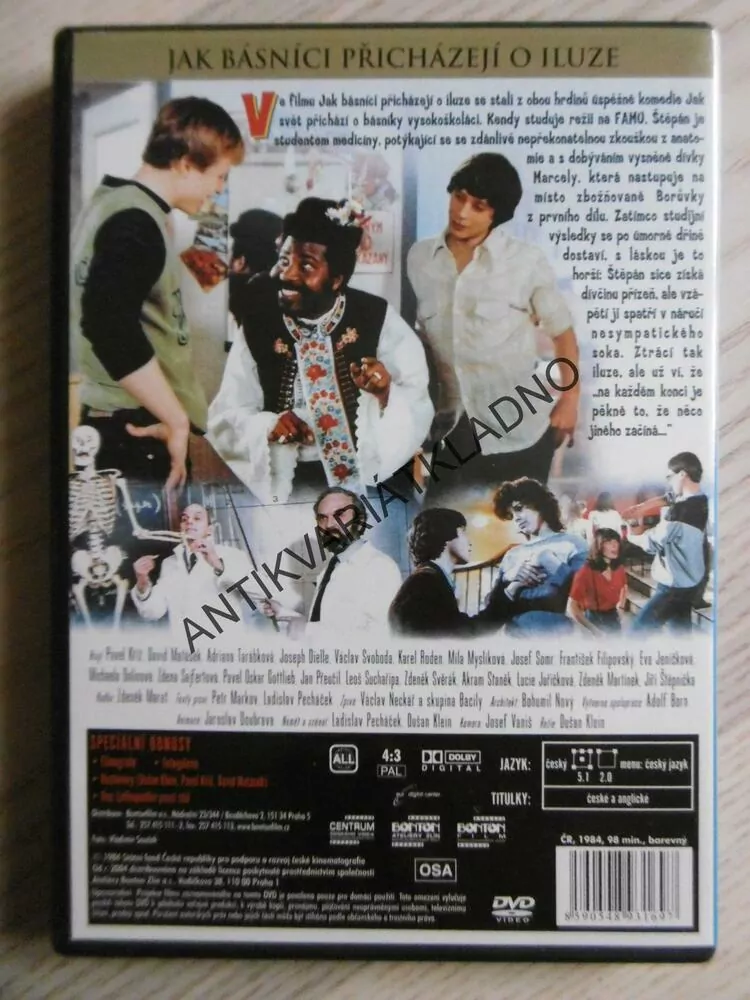 JAK BÁSNÍCI PŘICHÁZEJÍ O ILUZE, DVD FILM