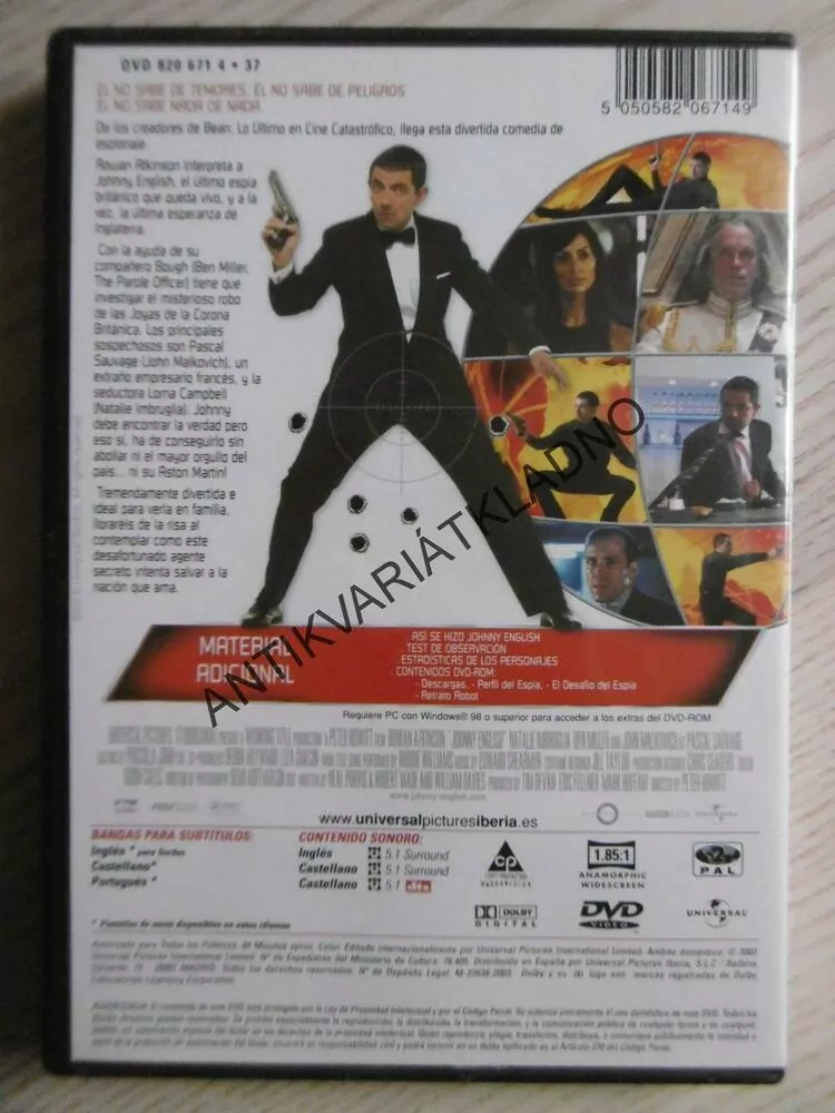 JOHNNY ENGLISH, ROWAN ATKINSON, DVD FILM