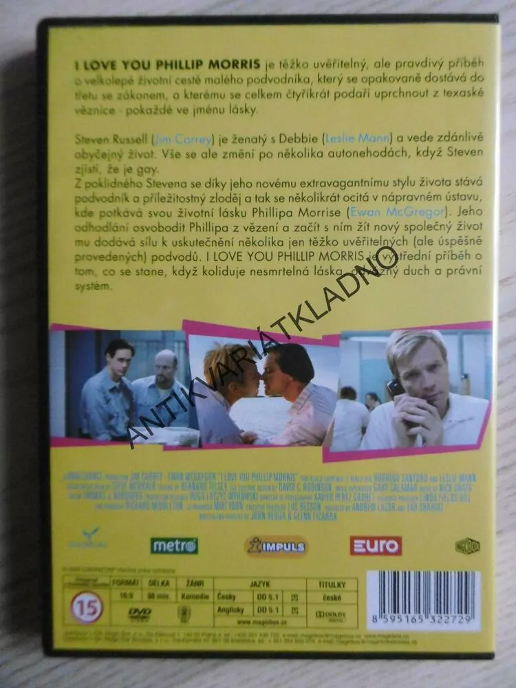 I LOVE YOU PHILLIP MORRIS, DVD FILM 