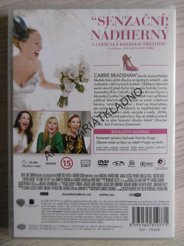 SEX VE MĚSTĚ, DVD FILM 
