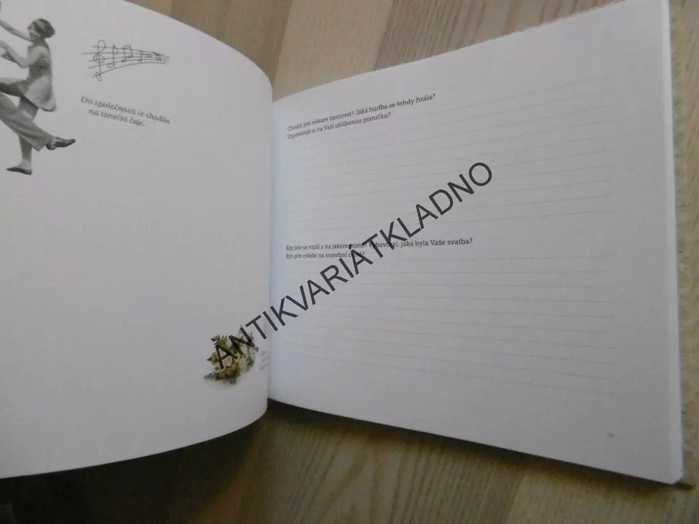 DĚDEČKU, VYPRÁVĚJ, KNIHA PRO UCHOVÁNÍ VZPOMÍNEK, ALBUM, **an