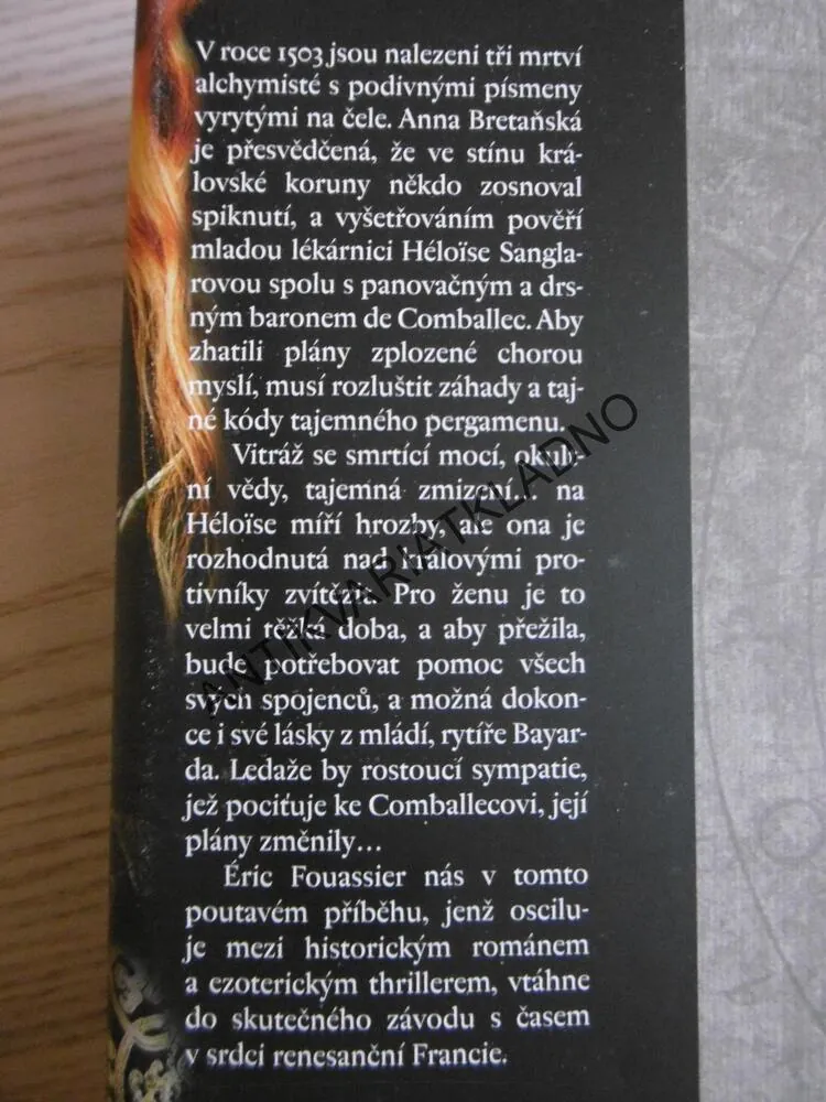 SKLENĚNÁ PAST, ERIC FOUASSIER, **an