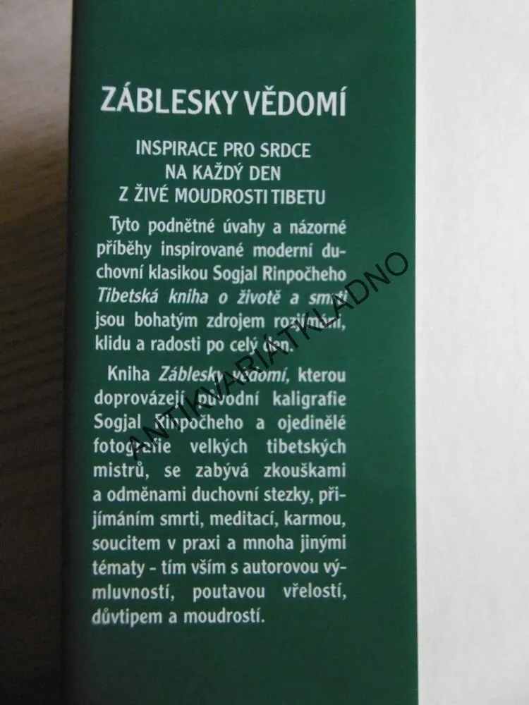 ZÁBLESKY VĚDOMÍ, SOGJAL RINPOČHE, **an