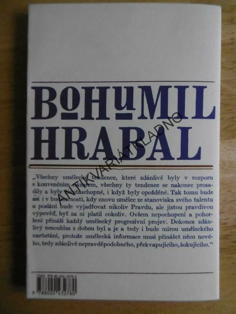 DOMÁCÍ ÚKOLY, BOHUMIL HRABAL, ÚVAHY A ROZHOVORY,