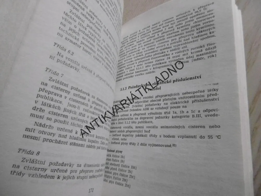 TECHNOLOGIE SILNIČNÍ DOPRAVY NEBEZPEČNÝCH NÁKLADŮ, UHŘÍČEK, **an