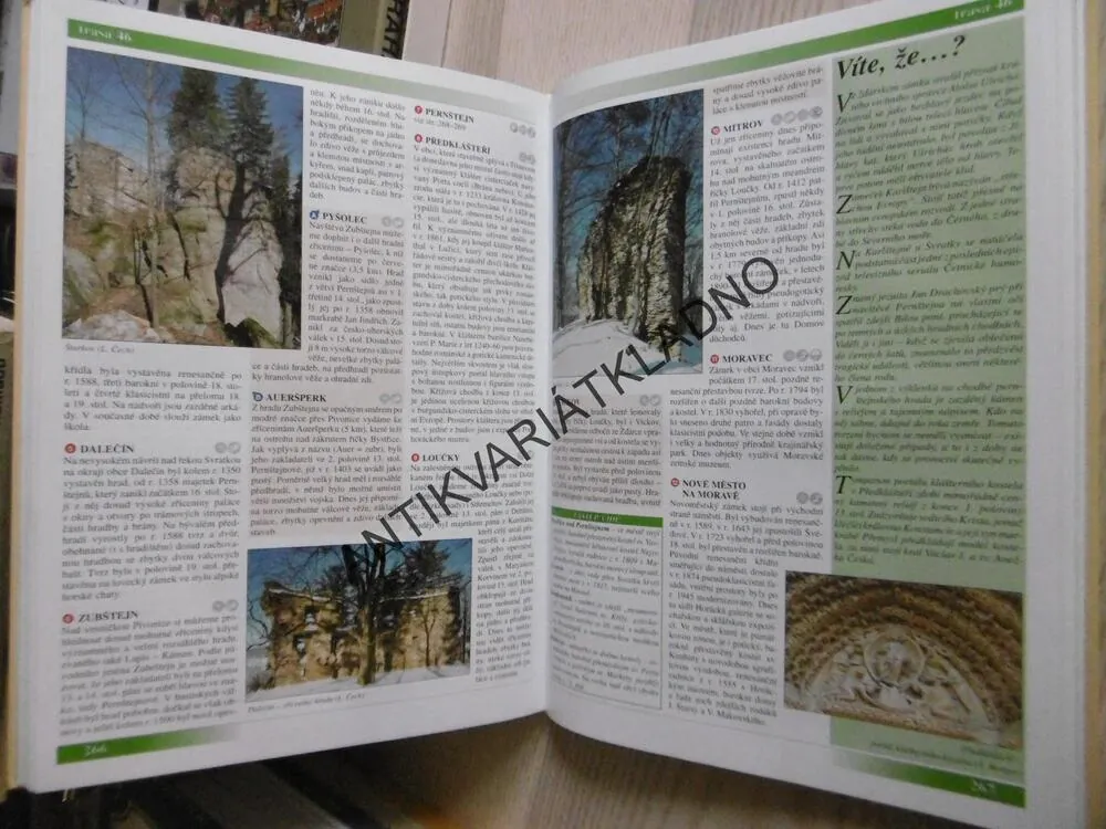 VELKÁ CESTOVNÍ KNIHA, HRADY, ZÁMKY A KLÁŠTERY ČESKÁ REPUBLIKA, **an