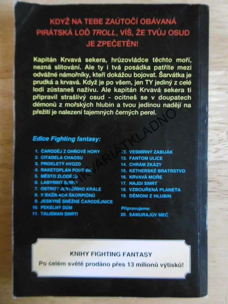 DÉMONI Z HLUBIN, JACKSON, LIVINGSTONE, FIGHTING FANTASY