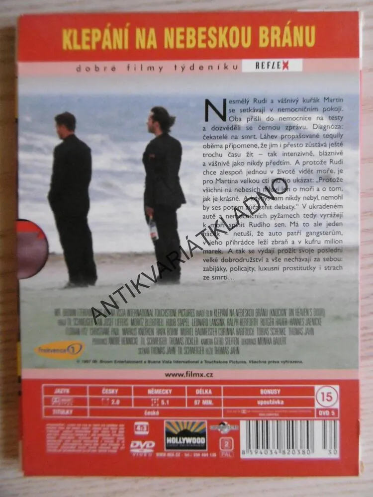 KLEPÁNÍ NA NEBESKOOU BRÁNU, DVD FILM