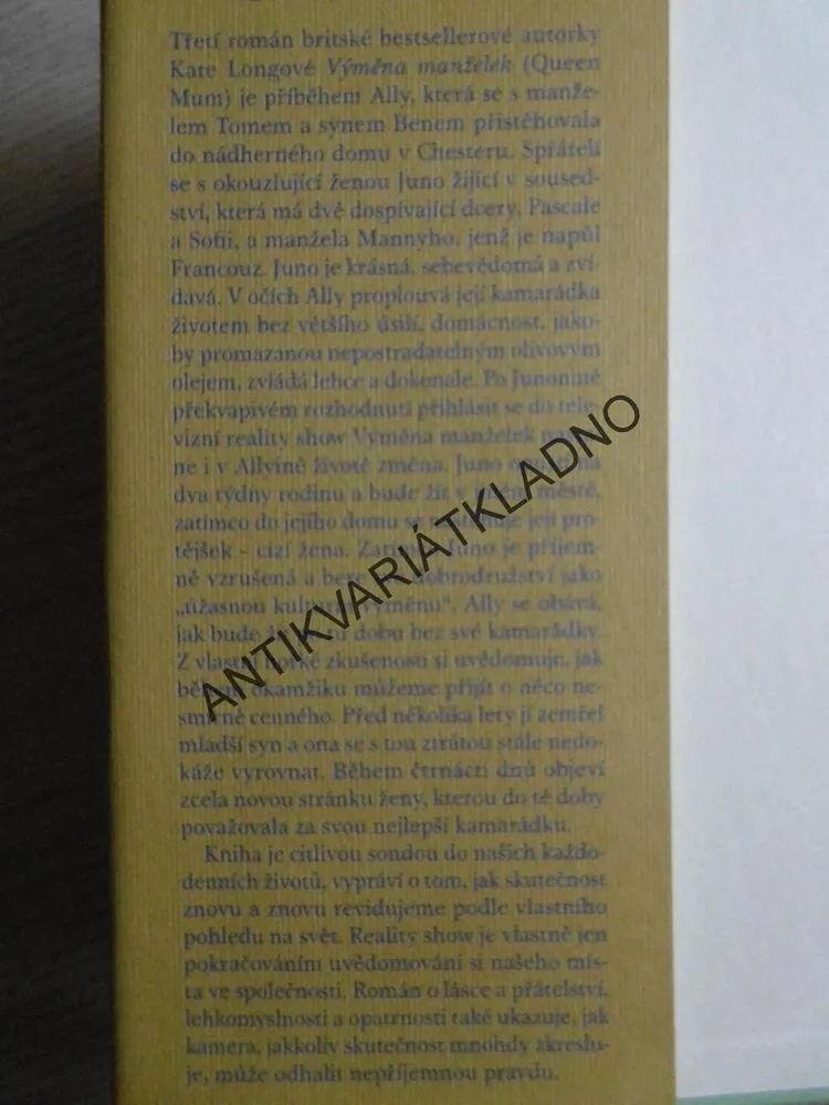 VÝMĚNA MANŽELEK, KATE LONGOVÁ, **an