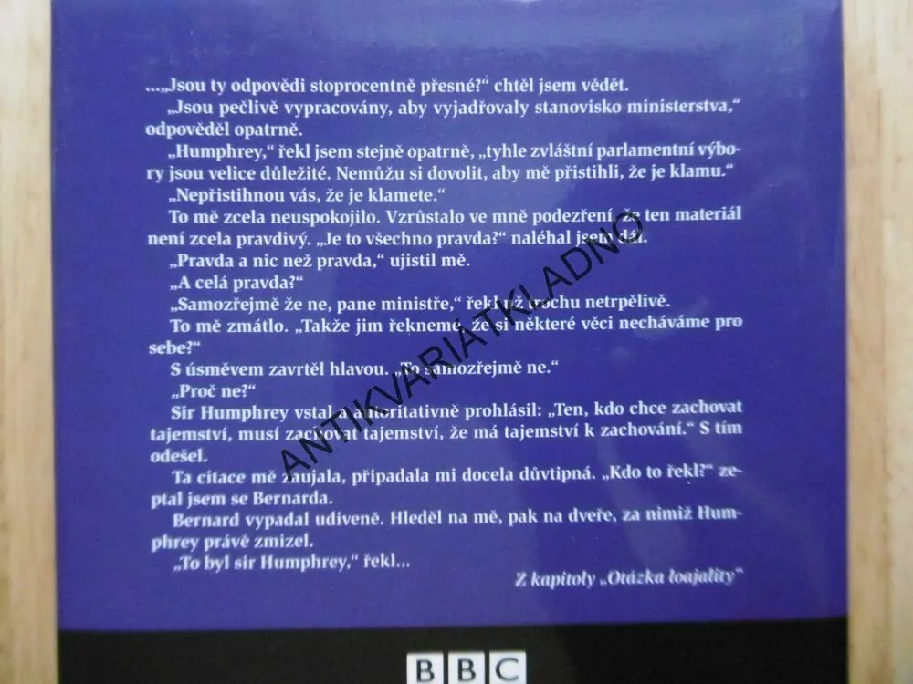 JISTĚ, PANE MINISTŘE, 1-2, LYNN, JAY, SERIÁL BBC, **an