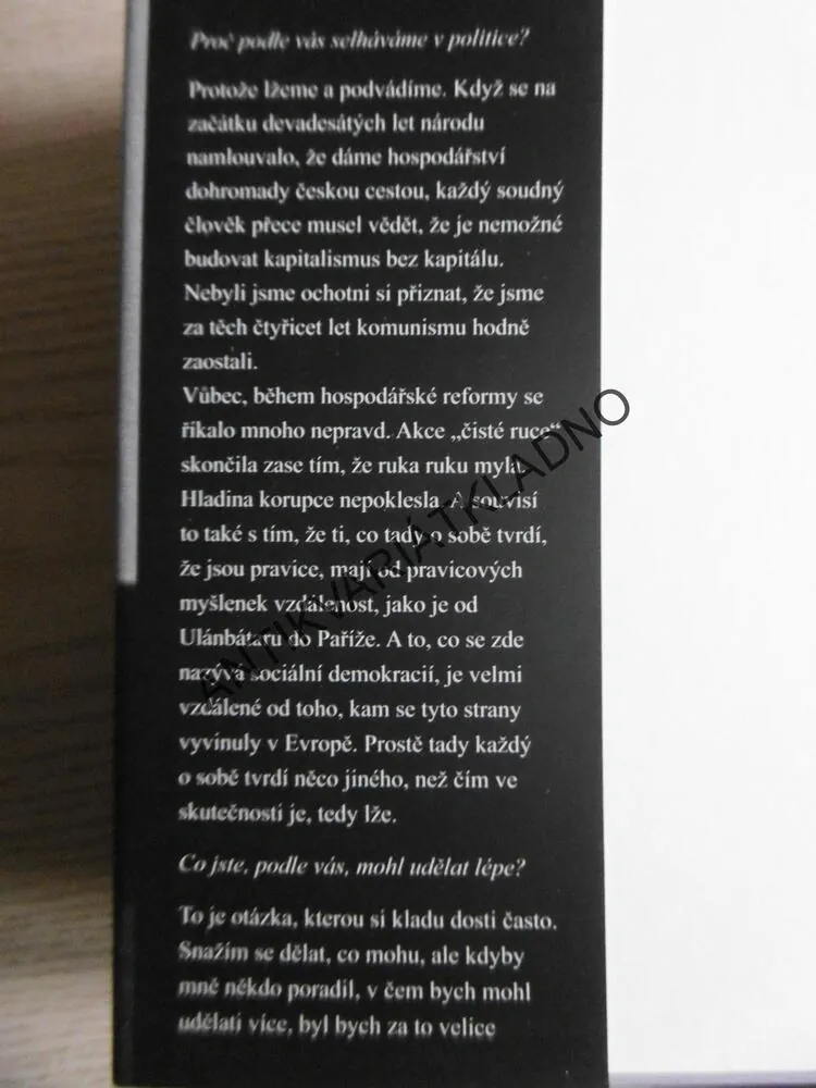 KNÍŽECÍ ROZHOVORY S KARLEM SCHWARZENBERGEM, KAREL HVÍŽĎALA, , **an