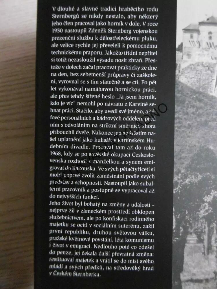 ARISTOKRAT, ŽIVOT ZDEŇKA STERNBERGA, VLADIMÍR VOTÝPKA, **an