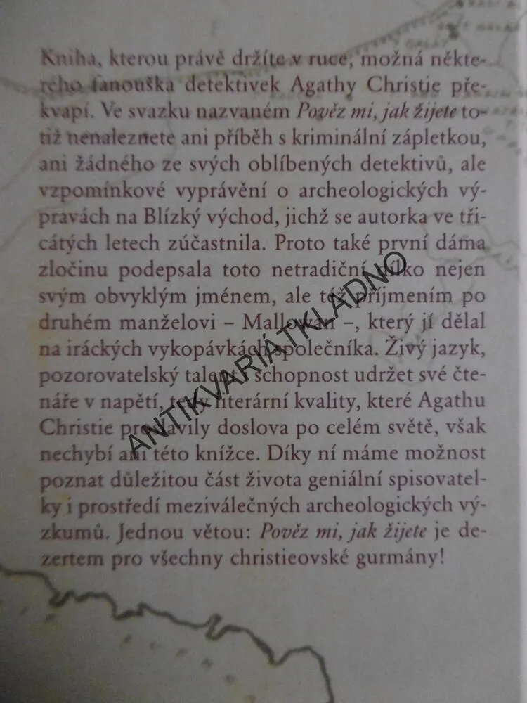 POVĚZ MI,JAK ŽIJETE, AGATHA CHRISTIE MALLOWAN, **an