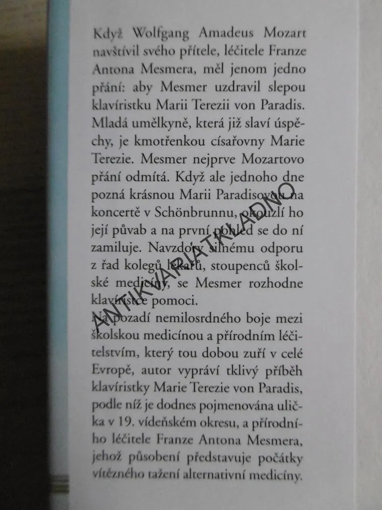 ZÁZRAČNÝ LÉČITEL MARIE TEREZIE, HADEMAR BANKHOFER, **an