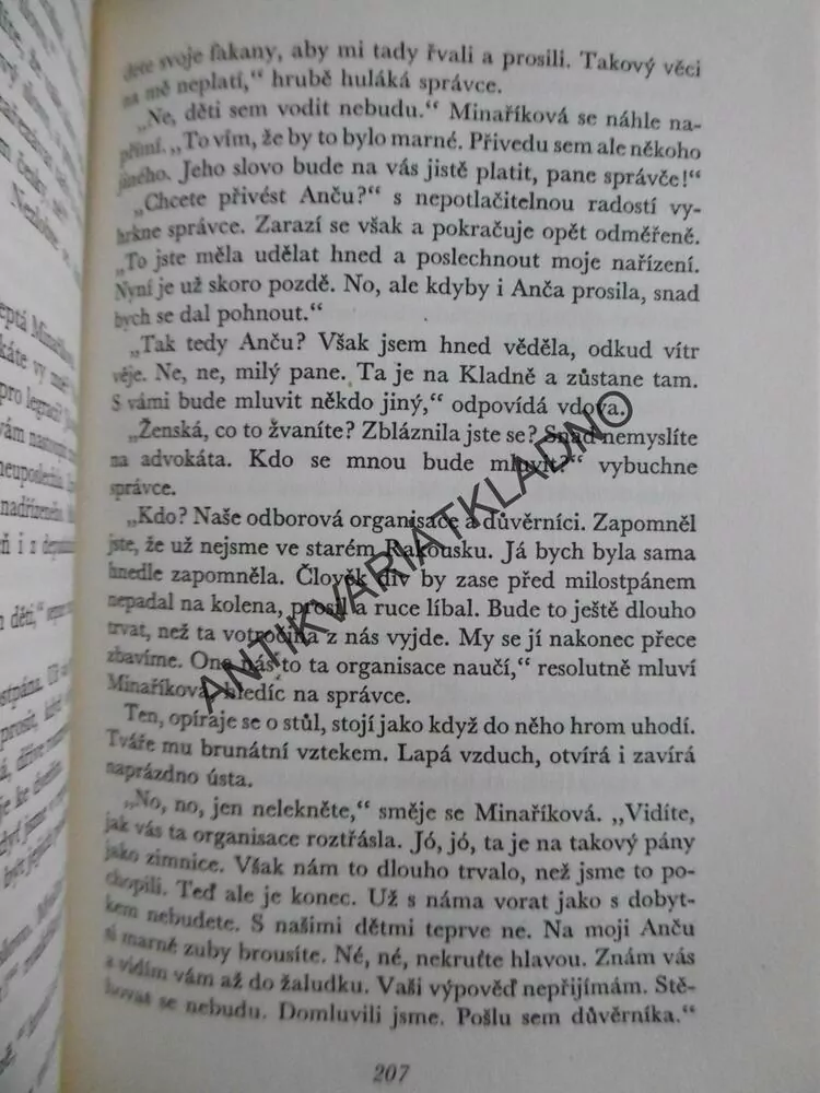 RUDÁ ZÁŘE NAD KLADNEM, ANTONÍN ZÁPOTOCKÝ, **an