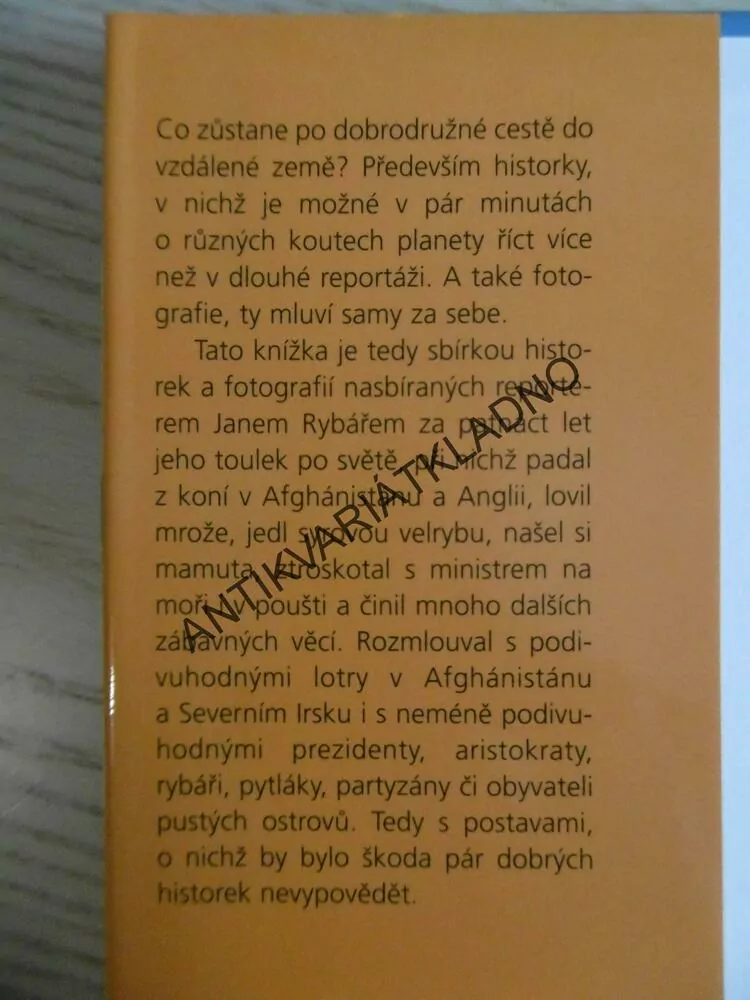 HISTORKY Z KONCE SVĚTA, JAN RYBÁŘ, **an