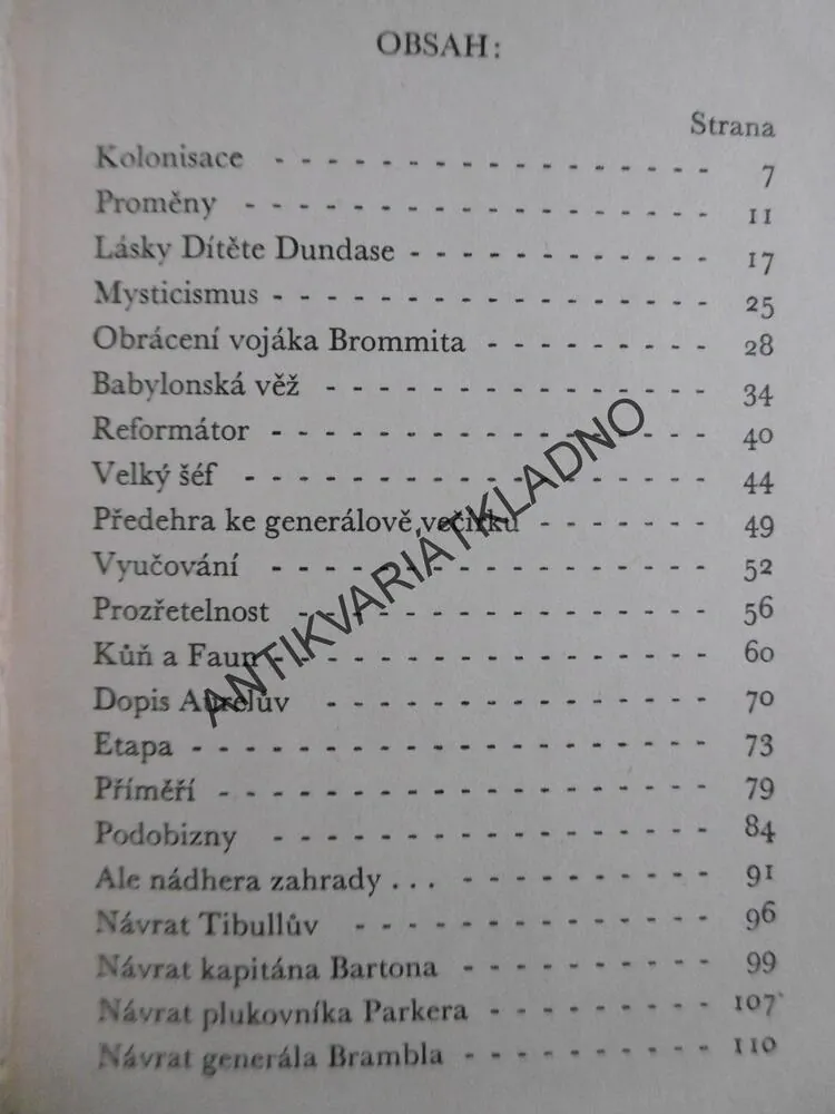 ŘEČI DOKTORA O'GRADY, ANDRÉ MAUROIS, **an
