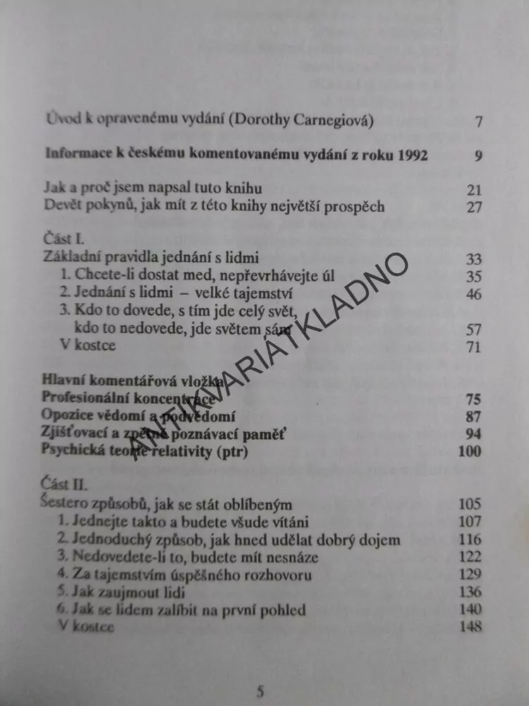 JAK ZÍSKÁVAT PŘÁTELE A PŮSOBIT NA LIDI, DALE CARNEGIE, **an