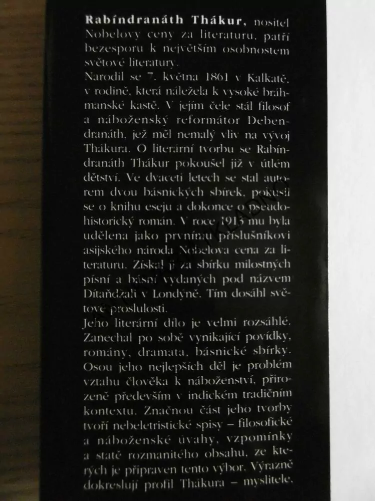 DUCH SVOBODY, RABÍNDRANÁTH THÁKUR, **an