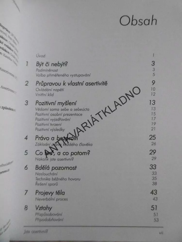 JSTE ASERTIVNÍ? SUE BISHOP, **an