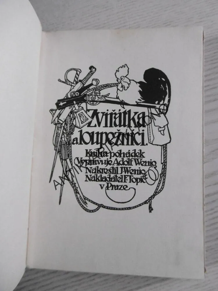 ZVÍŘÁTKA A LOUPEŽNÍCI, ADOLF WENIG, 1935, **an