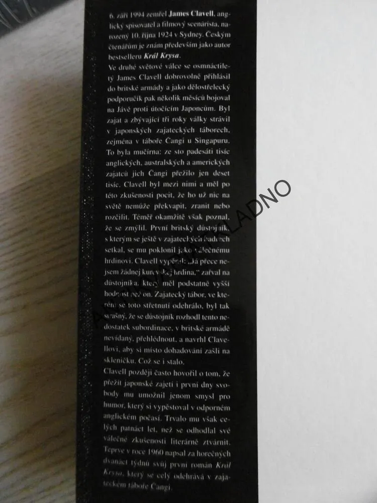 KRÁL KRYSA, JAMES CLAVELL, **an