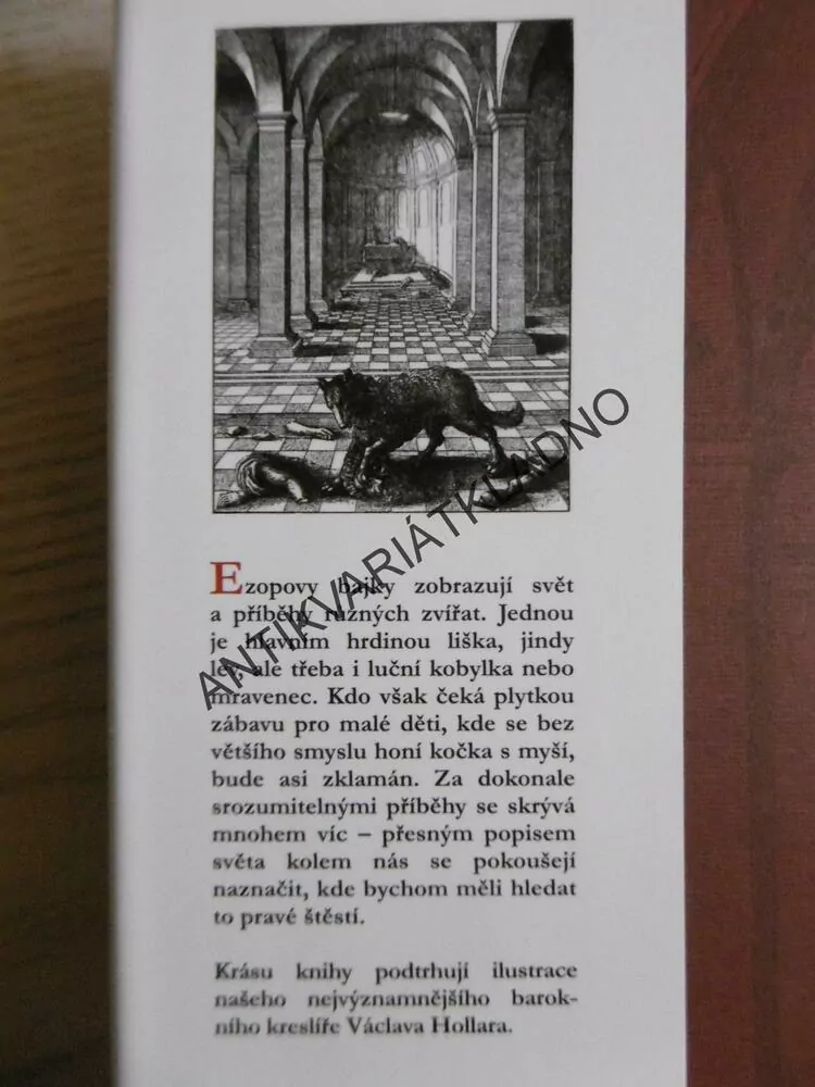 BAJKY, EZOP, VÁCLAV HOLLAR, **an