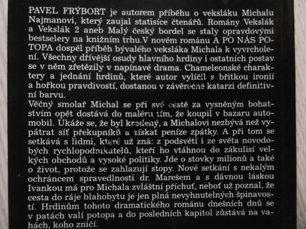 VEKSLÁK 3, A PO NÁS POTOPA, PAVEL FRÝBORT, **an