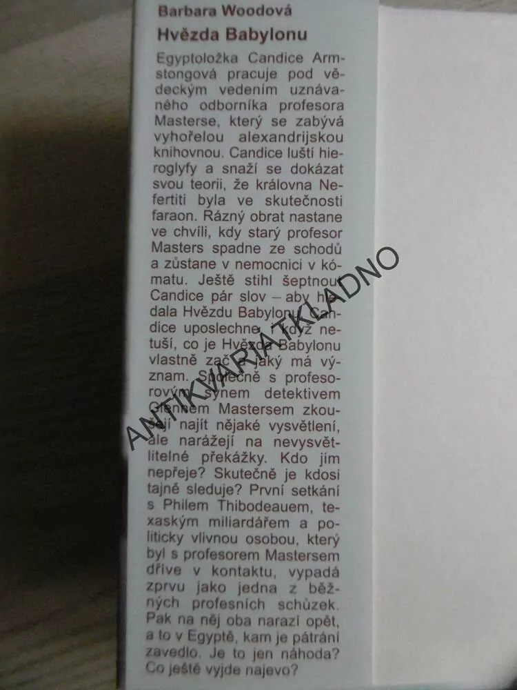 HVĚZDA BABYLONU, BARBARA WOODOVÁ, **an
