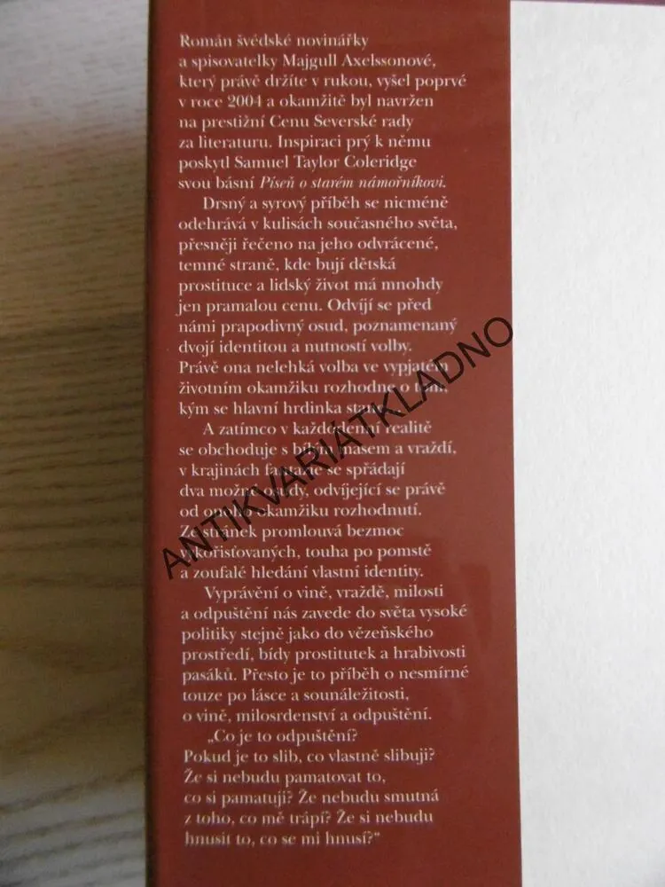 TA, KTEROU JSEM SE NESTALA, MAJGULL AXELSSONOVÁ, **an