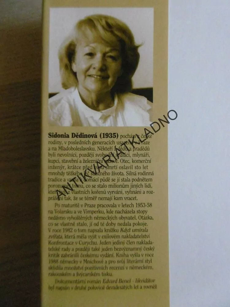 EDVARD BENEŠ - LIKVIDÁTOR, SIDONIA DĚDINOVÁ,  **an