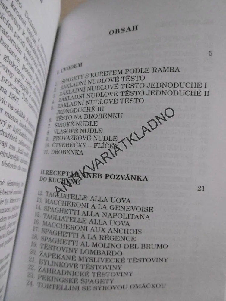TĚSTOVINY, PAVEL MARTIN, **an