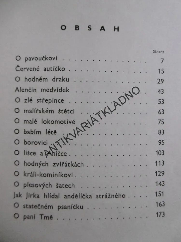 O ZLÉ STŘEPINCE, BOŽENA PÁTKOVÁ, **an