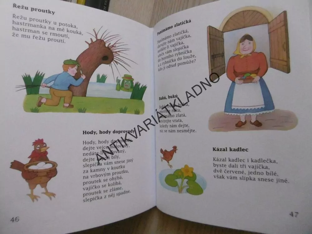 ČESKÁ ŘÍKADLA HÁDANKY PÍSNIČKY, MOTLOVÁ, VYBÍRALOVÁ, **an