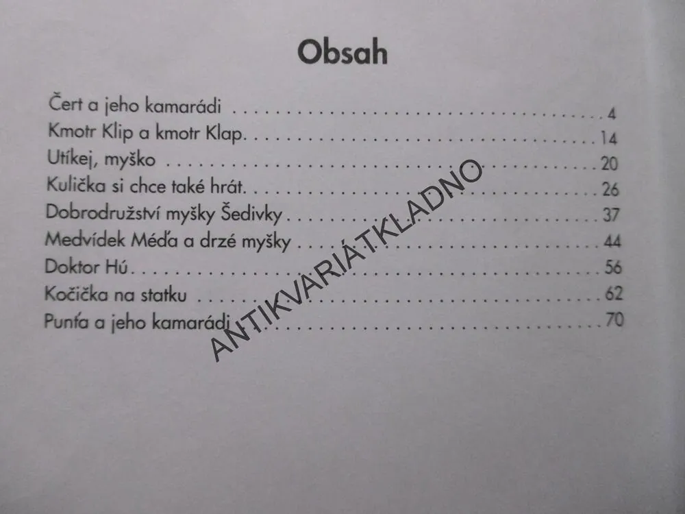 NOVÉ POHÁDKY O ZVÍŘÁTKÁCH, **an