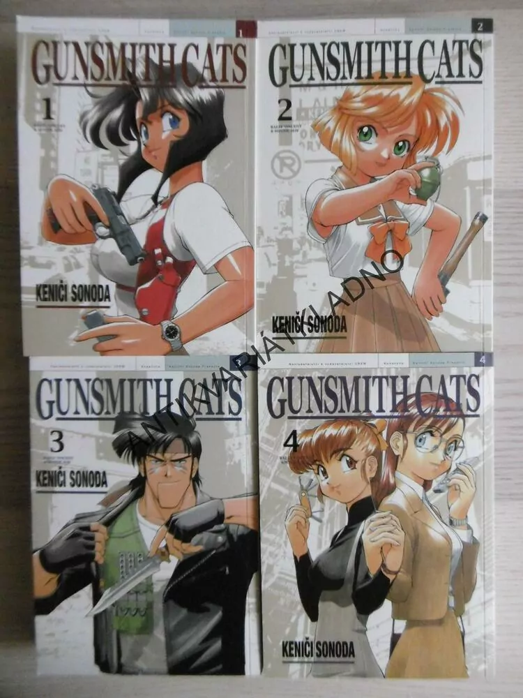 GUNSMITH CATS, 1-4., KENIČI SONODA, MANGA KOMIKS, **an