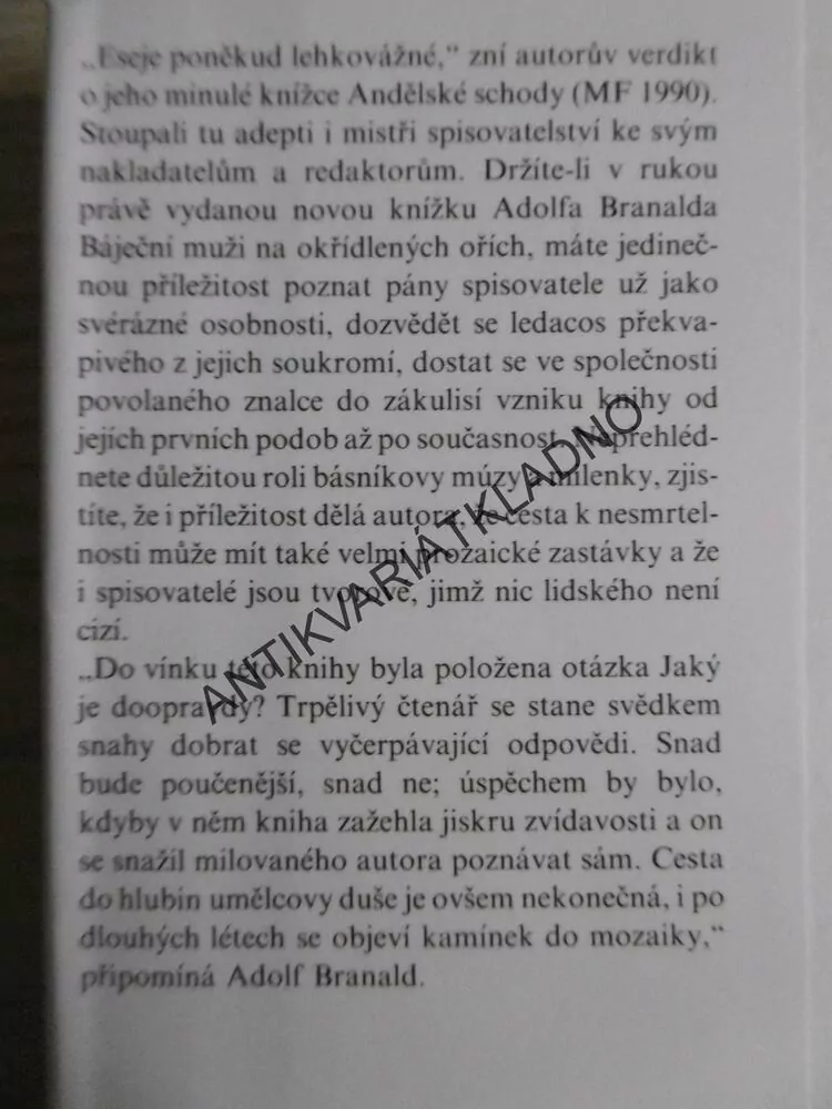 BÁJEČNÍ MUŽI NA OKŘÍDLENÝCH OŘÍCH, ADOLF BRANALD, ADOLF BORN, **an